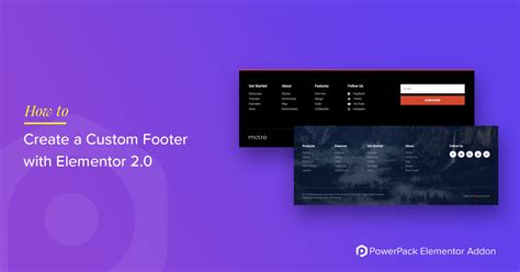 How To Create A Custom Footer Using Elementor Powerpack For Elementor
