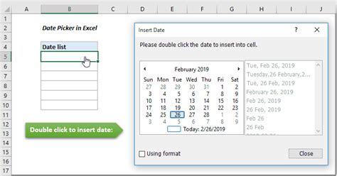 How To Create A Drop Down List Calendar (date Picker) In Excel Create