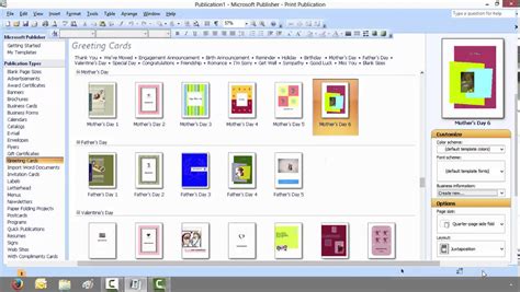 How To Create A Greeting Card In Microsoft Publisher