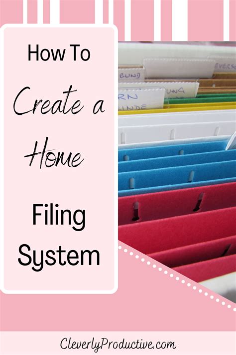 How To Create A Home Filing System