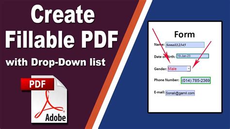 How To Create A Pdf Form With Drop Down Menu Cundiff Thaveling73