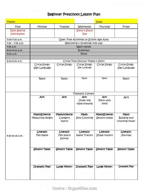 How To Create A Perfect Kindergarten Lesson Plan Template In 2022