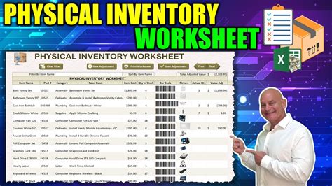 How To Create A Physical Inventory Worksheet With Barcodes & Pictures