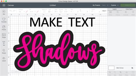 How To Create A Shadow Image In Cricut Design Space Design Talk