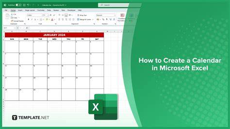 How To Create An Excel Calendar