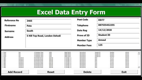 How To Create An Excel Data Entry Form With A UserForm Part 2 of 2