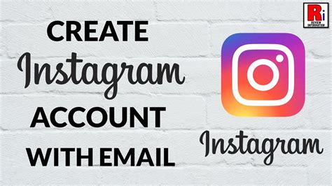 How To Create Instagram Account Using Email Address YouTube