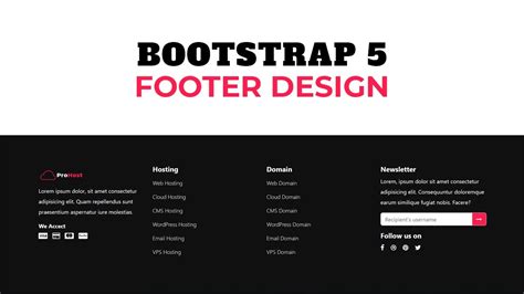 How To Create Responsive Gradient Footer In Bootstrap 5 Responsive