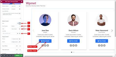 How To Create Team Member Carousel in Elementor - Wpmet