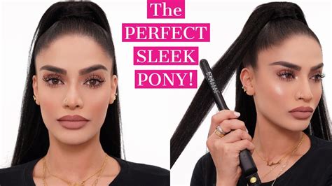 How To Create The Perfect Sleek Ponytail - YouTube