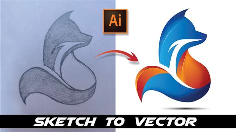 How To Create Vector Logo From a Sketch Illustrator Tutorial YouTube