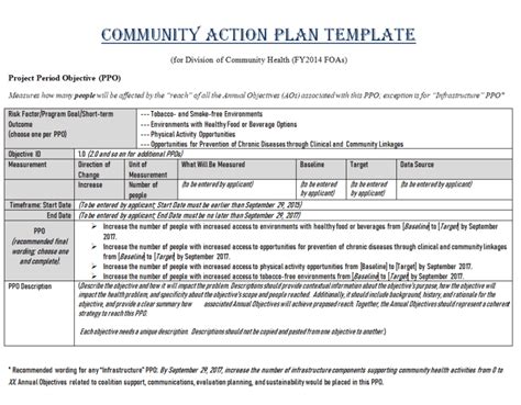 How To Create a Community Action Plan