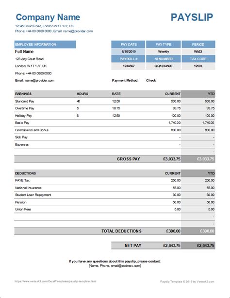 How To Create a Free Payslip Template in Excel, PDF, Word Format HowToWiki