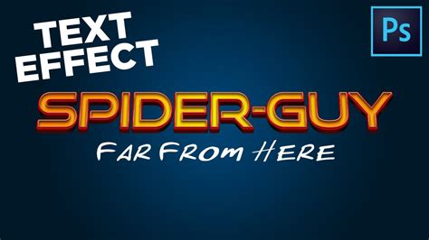 How To Create a SpiderMan Text Effect! 2022 Tutorial YouTube