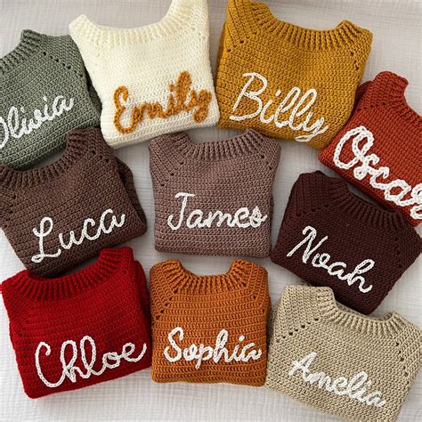 How To Crochet A Name On A Sweater