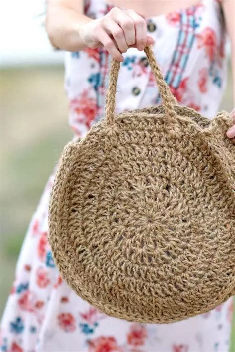 How To Crochet A Summer Circle Bag Free Crochet Pattern Crochet