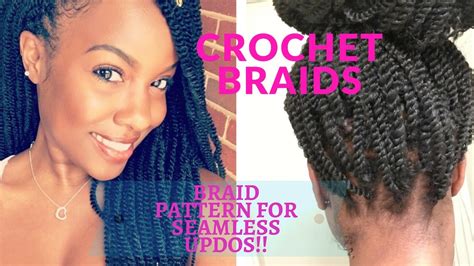 How To Crochet Braids with the PERFECT Braid Pattern for Updos YouTube