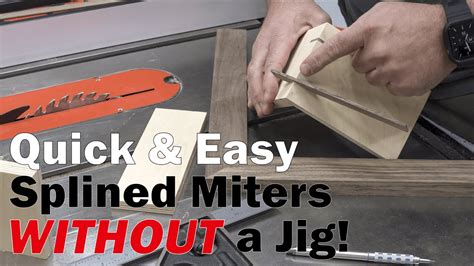 How To Cut Splined Miters Without A Jig / How To Make …