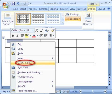 How To Delete Columns And Rows In A Table In Microsoft Word Techyv Com