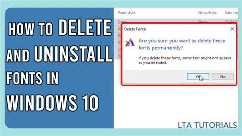 How To Delete and Uninstall Fonts Except The Default Fonts in Windows