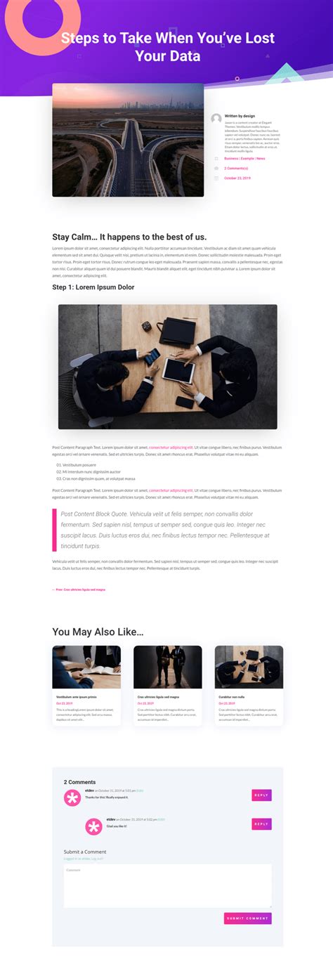 How To Design A Blog Post Template With Divi S Theme Builder Free Download Elegant Themes Blog