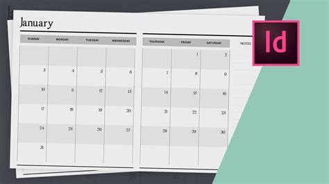 How To Design A Planner In Indesign Calendar Design Part Two Youtube