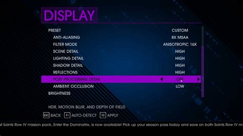 How To Disable Post Processing Detail In Saints Row IV