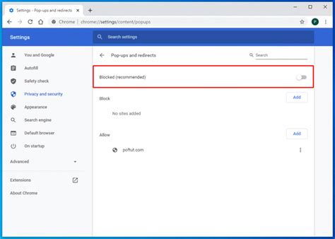 How To Disable the Pop up Blocker in Chrome