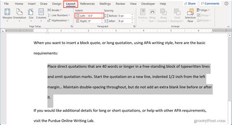 How To Do A Block Quote In Word Document YouProgrammer