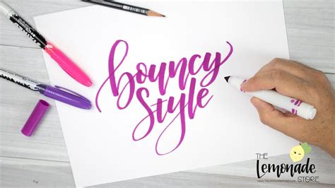 How To Do BOUNCY LETTERING An Easy Tutorial on How To do Bouncy