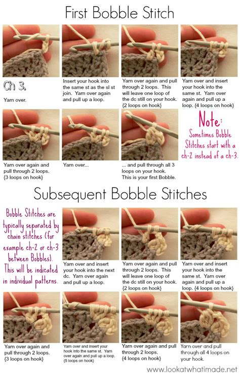 How To Do The Bobble Stitch In Croche