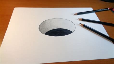 How To Draw 3d Hole