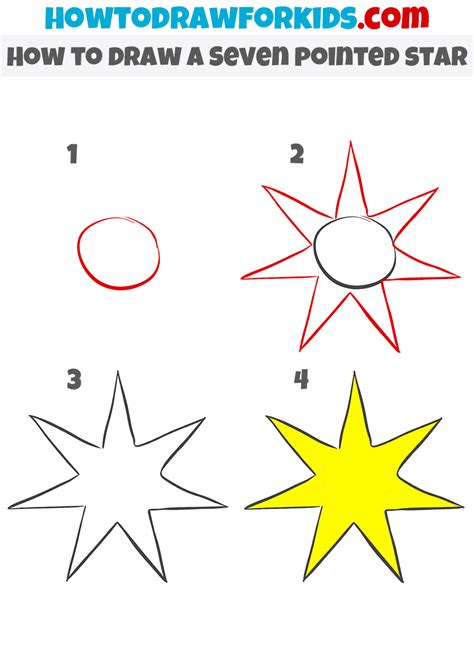 How To Draw A 7 Pointed Star