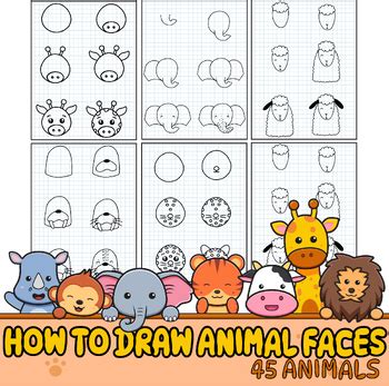How To Draw A Animal Face Step By Step Images
