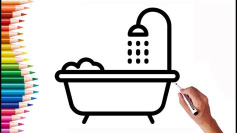 How To Draw A Bath How To Do Thing