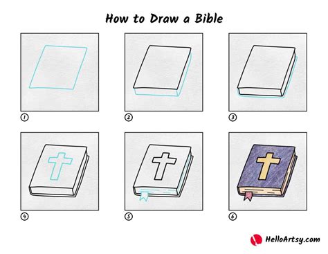 How To Draw A Bible Step By Step at Drawing Tutorials