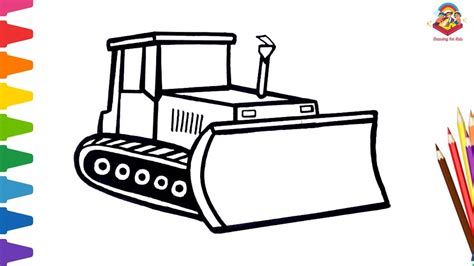 How To Draw A Bulldozer at How To Draw