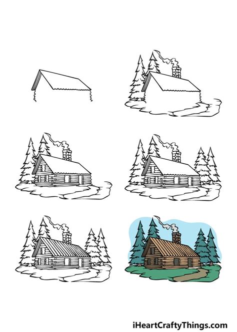 How To Draw A Cabin Step By Step at Drawing Tutorials