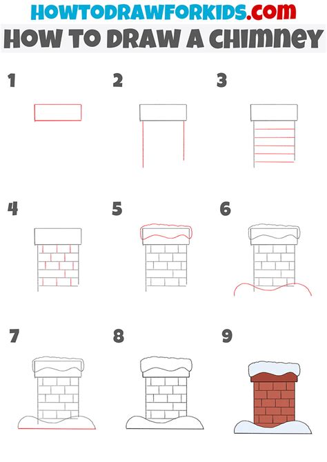 How To Draw A Chimney Easy Drawing Tutorial For Kids 11E