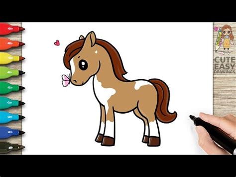 How To Draw A Cute Horse