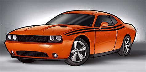 How To Draw A Dodge Challenger