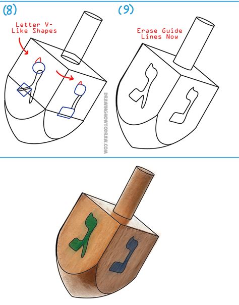How To Draw A Dreidel Step By Step at Drawing Tutorials