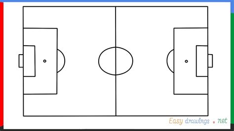 How To Draw A Football Court Step by Step for Beginners YouTube