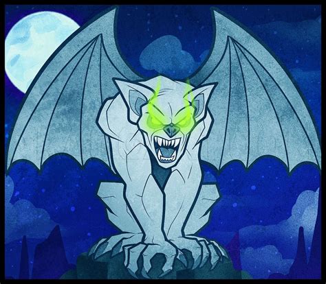 How To Draw A Gargoyle Face, Step by Step, Drawing Guide, by Dawn