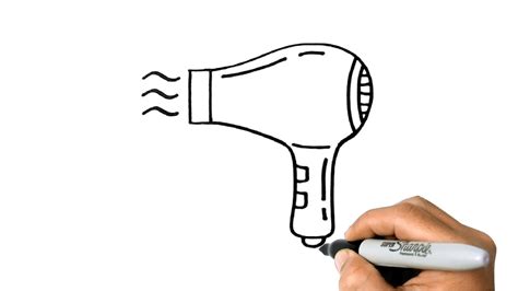 How To Draw A Hair Dryer