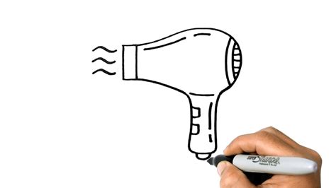How To Draw A Hair Dryer Step By Step at Drawing Tutorials