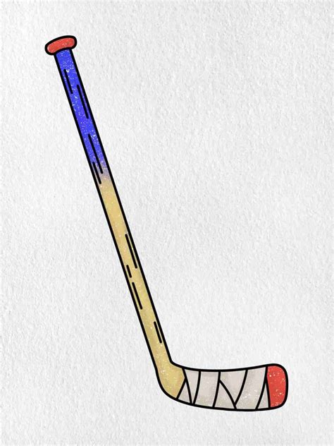 How To Draw A Hockey Stick Step By Step at Drawing Tutorials