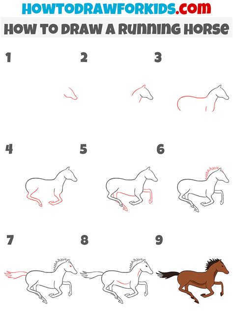 How To Draw A Horse Running