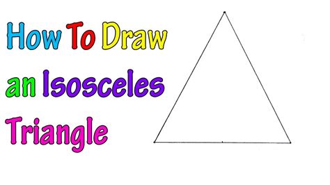 How To Draw A Isosceles Triangle Draw Space