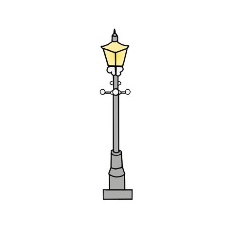 How To Draw A Lamp Post